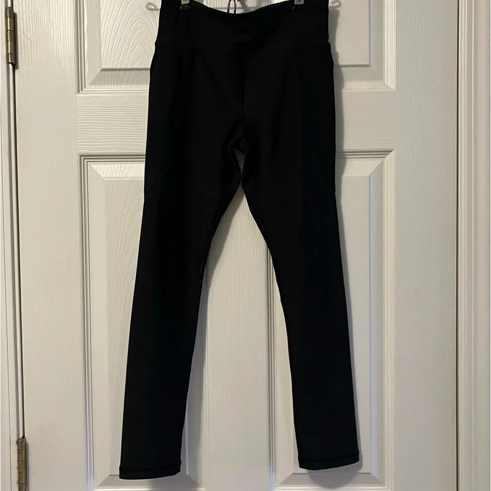 Old Navy Girls black High Rise Powersoft 7/8 leggings, L (10-12)